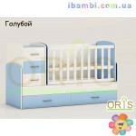 Кроватка-трансформер Maya,Бело-голубой